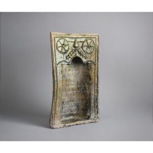 Medieval Fireplace Tile From Cologne 15th Century