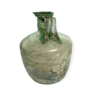 Cylindrical Bottle In Roman Glass 1st Century Ad