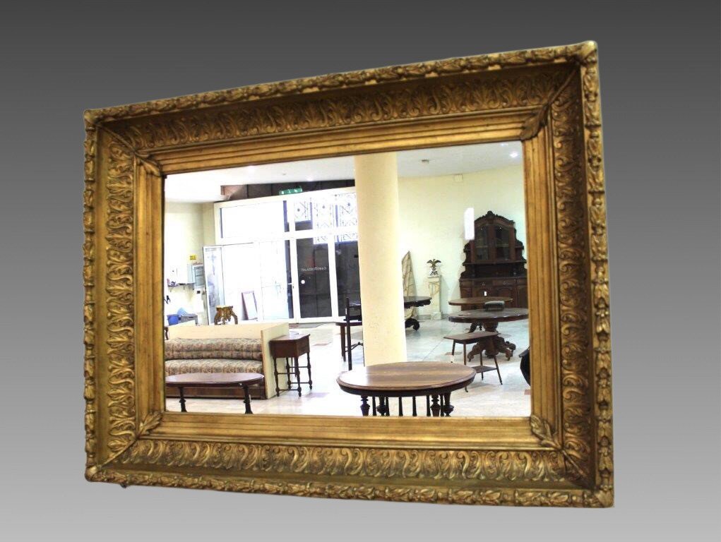  Specchiera francese in legno dorato -photo-3