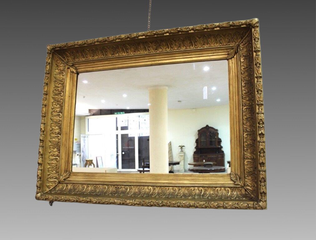  Specchiera francese in legno dorato -photo-6