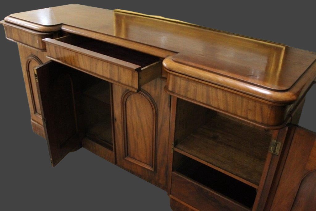 Mobile antico credenza bassa inglese a quattro ante  -photo-4