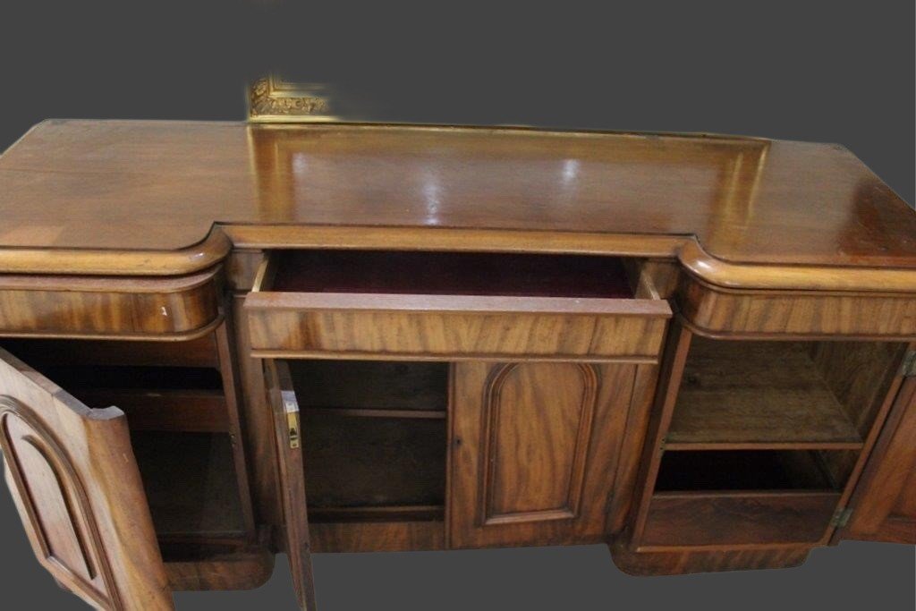 Mobile antico credenza bassa inglese a quattro ante  -photo-4