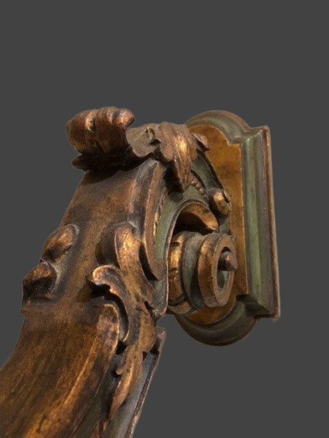 APPLIQUES IN LEGNO LACCATO E DORATO -photo-3