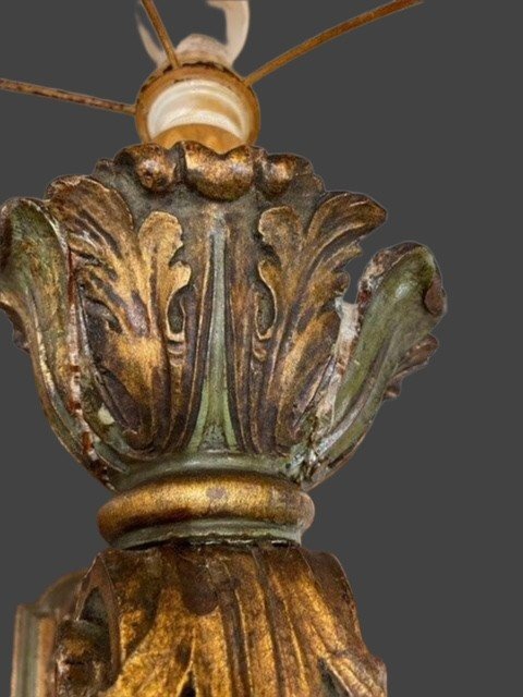 APPLIQUES IN LEGNO LACCATO E DORATO -photo-5