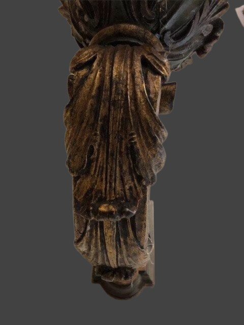 APPLIQUES IN LEGNO LACCATO E DORATO -photo-7
