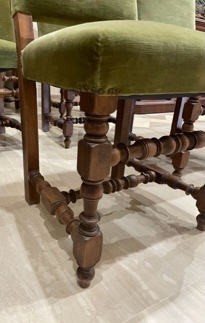 SERIE DI OTTO SEDIE IN STILE RINASCIMENTALE  -photo-4
