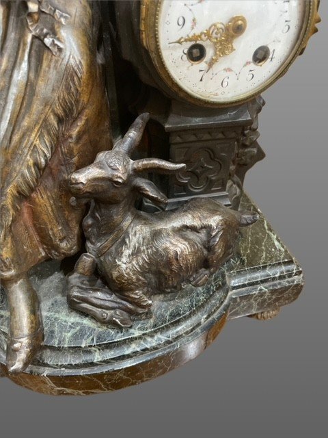 OROLOGIO IN ANTIMONIO E MARMO-photo-2