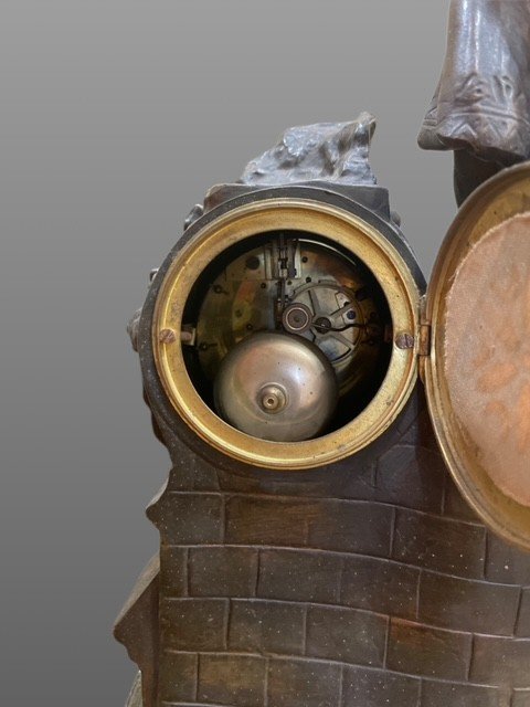 OROLOGIO IN ANTIMONIO E MARMO-photo-6