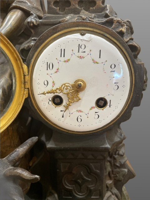 OROLOGIO IN ANTIMONIO E MARMO-photo-7