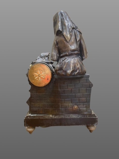 OROLOGIO IN ANTIMONIO E MARMO-photo-8