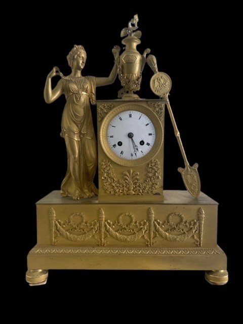 OROLOGIO IN BRONZO DORATO -photo-2