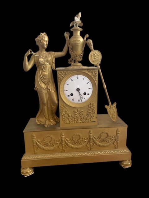 OROLOGIO IN BRONZO DORATO -photo-3