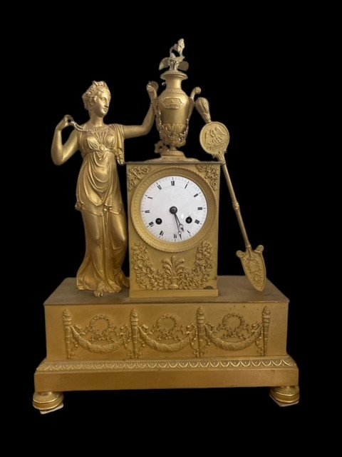 OROLOGIO IN BRONZO DORATO -photo-6