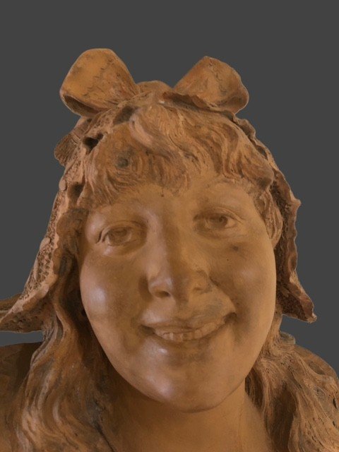 SCULTURA IN TERRACOTTA FIRMATA " DOM.VAN DEN BOSSCHE " -photo-1