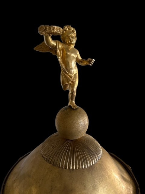 Lampadario in bronzo dorato-photo-7