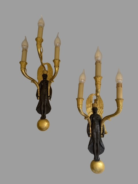 Coppia di appliques  Impero
