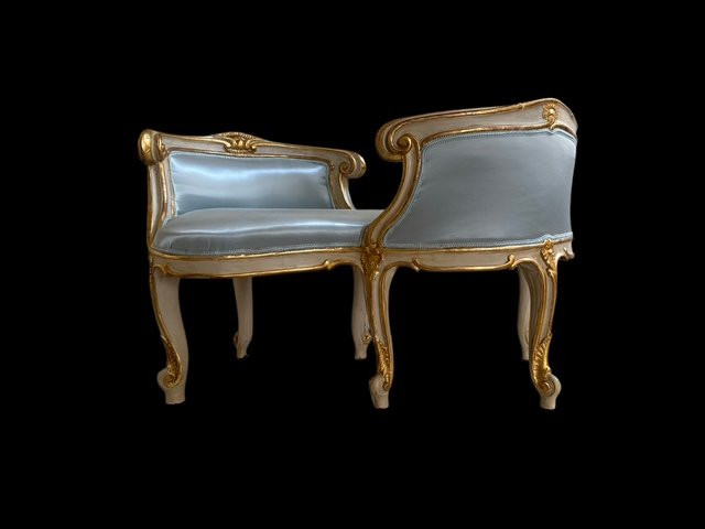 Divanetto laccato e dorato-photo-1