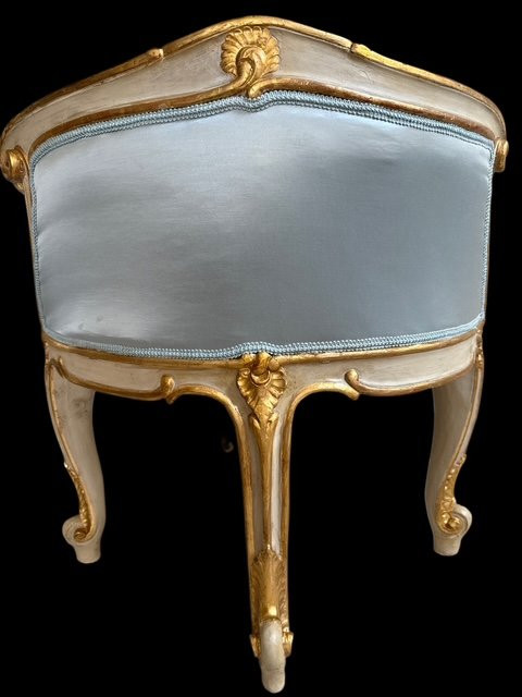 Divanetto laccato e dorato-photo-5