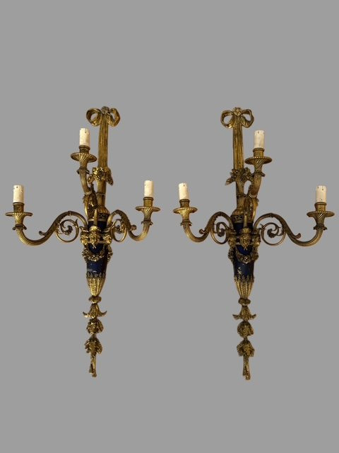 Coppia di appliques in bronzo -photo-2