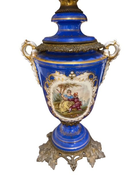 Coppia di lampade in porcellana -photo-5