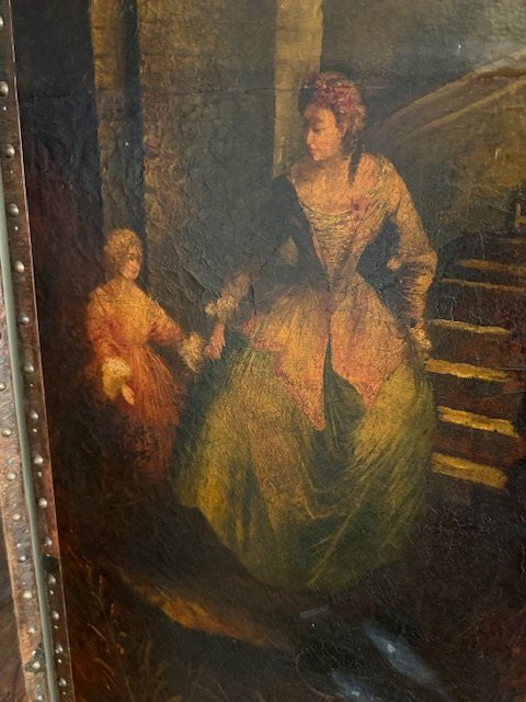 Paravento dipinto a sei pannelli -photo-5