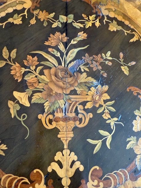 Tavolo da centro intarsiato-photo-8