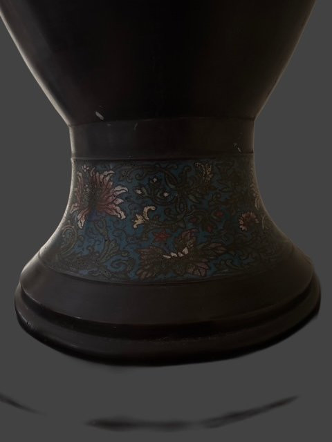 Coppia di vasi smaltati -photo-2