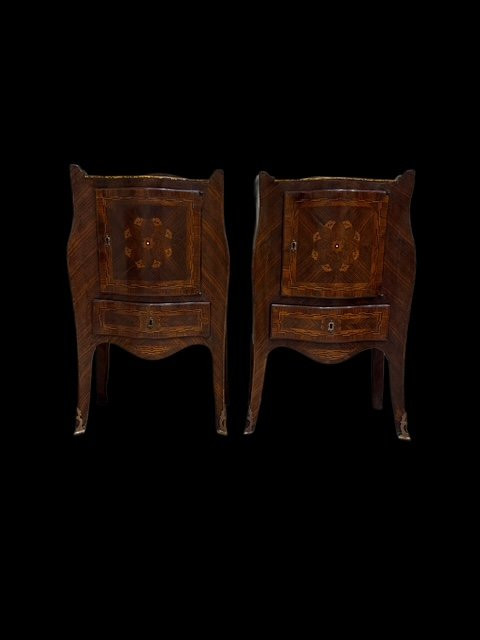 Coppia di mobiletti napoletani del settecento -photo-8