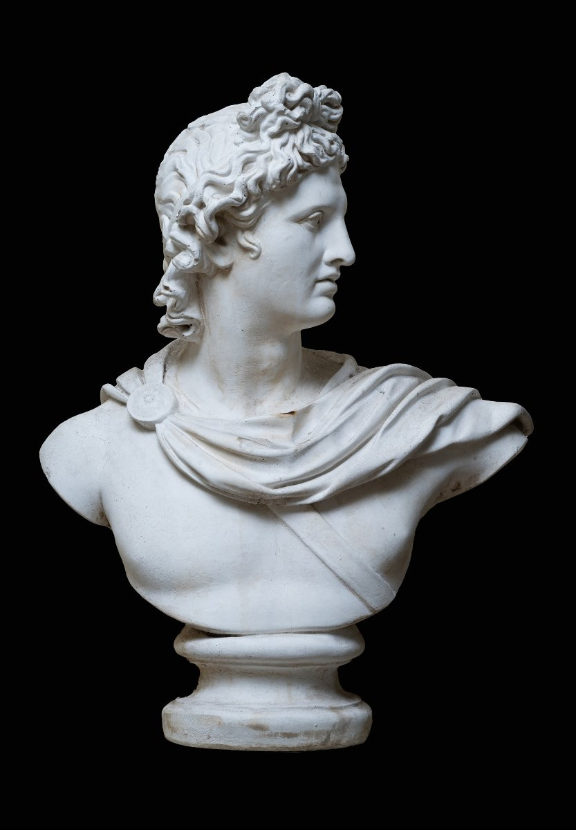 Coppia di busti in scagliola-photo-3