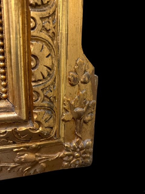 Specchiera dorata francese-photo-2
