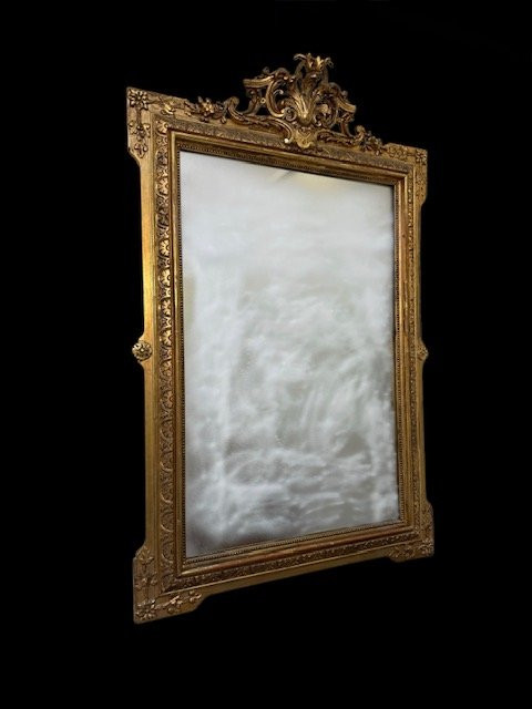 Specchiera dorata francese-photo-4