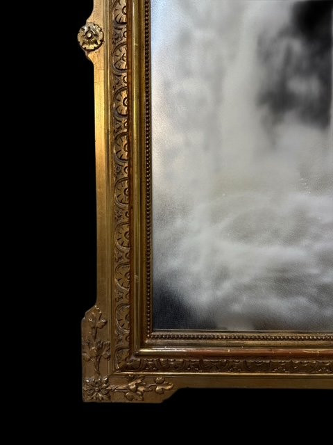 Specchiera dorata francese-photo-8