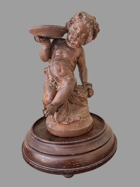 Coppia di sculture in terracotta -photo-4