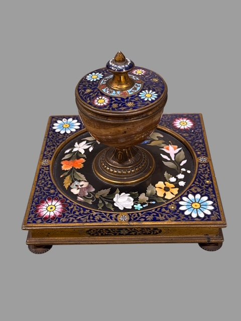 Calamaio in pietre dure 