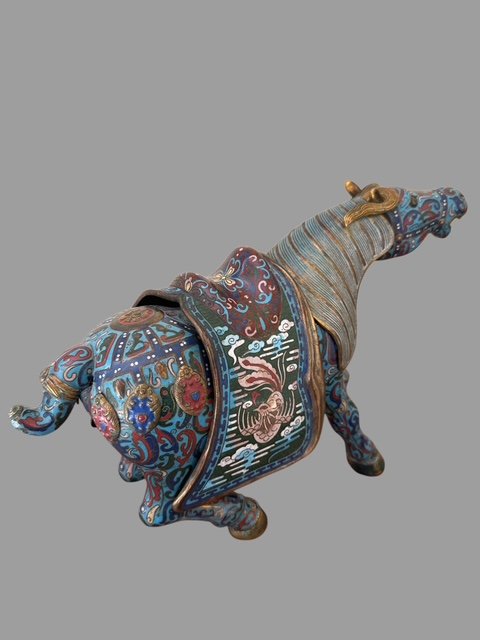 Coppia di cavalli Cloisonne' -photo-3