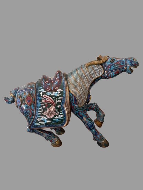 Coppia di cavalli Cloisonne' -photo-2