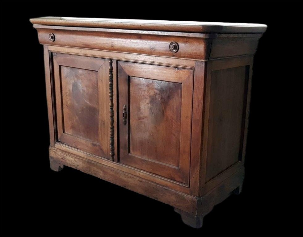 Credenza in noce a due ante, XIX secolo -photo-3