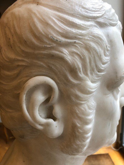 SCULTURA IN MARMO BIANCO-photo-6