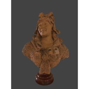 SCULTURA IN TERRACOTTA FIRMATA " DOM.VAN DEN BOSSCHE " 