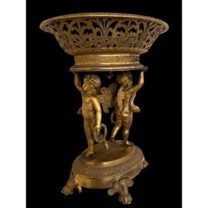 Centrotavola in bronzo impero 