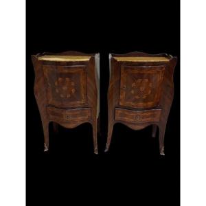 Coppia di mobiletti napoletani del settecento 