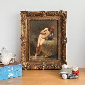 Young Boy With A Jug - Albert Dumoulin (1871-1935) - Oil On Canvas