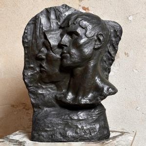 "profils De Mineures" - Constantin Meunier - Patinated Terracotta