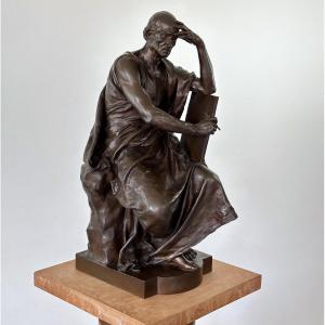 Paul Dubois - Civil Courage Or Meditation - Barbedienne Bronze