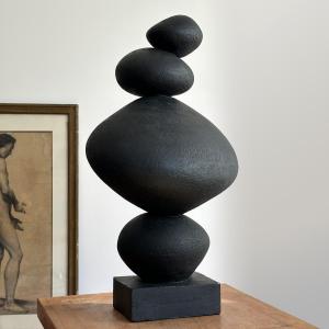 Zen Sculpture - Terracotta - Anonymous