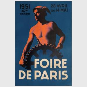 Vintage Poster - Foire De Paris 1951 - Bourgis