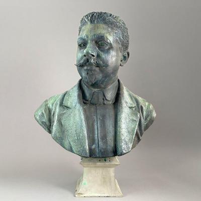 Gustave Michel (1851-1924) - Bust Of A Notable Auvergnat