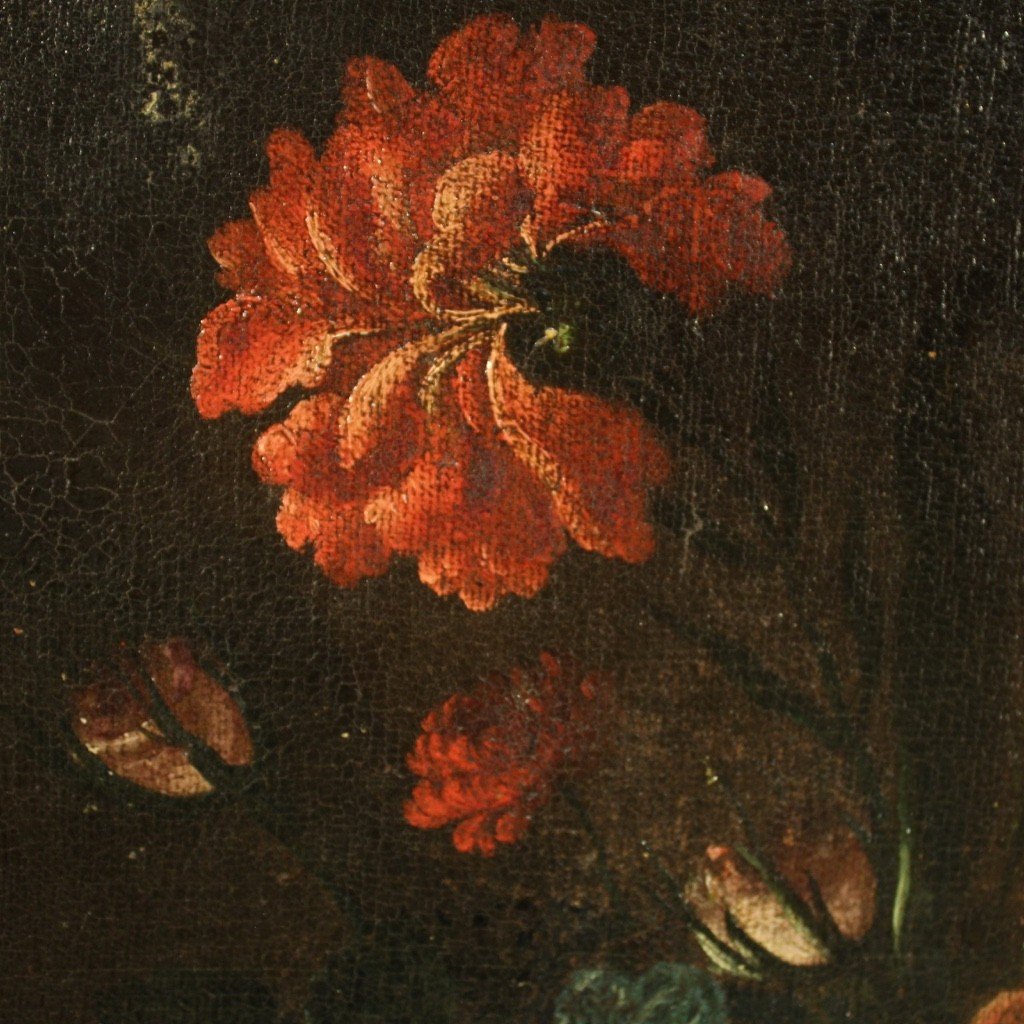 Antico dipinto natura morta del XVII secolo-photo-5