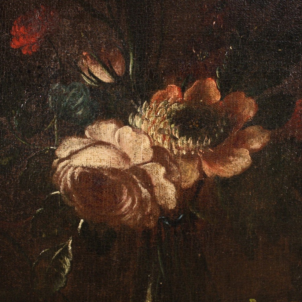Antico dipinto natura morta del XVII secolo-photo-8