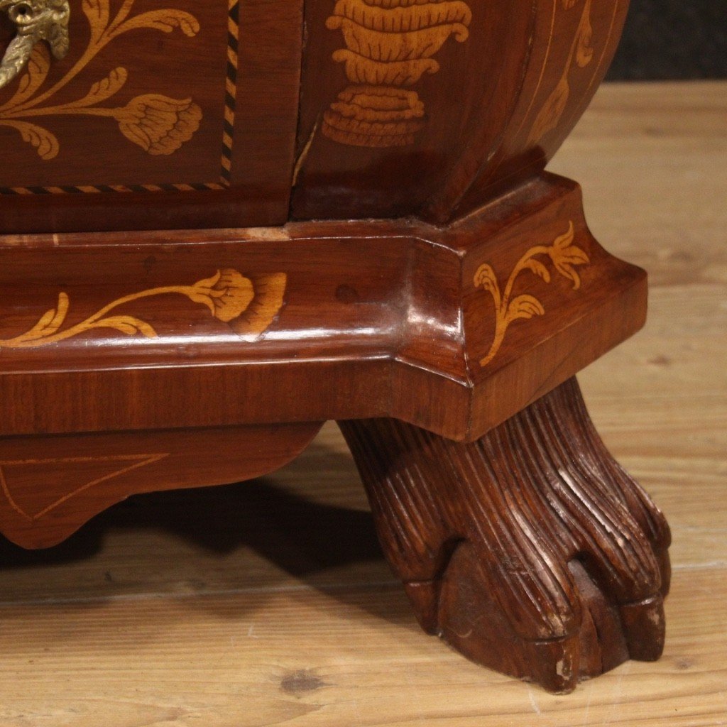Vetrina olandese in legno intarsiato-photo-4